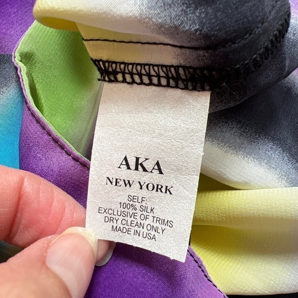 AKA New York Striped Silk Strapless Romper - Picture 5 of 5